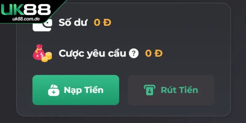 Đáp ứng đủ số dư có trong ví cược khi thực hiện giao dịch